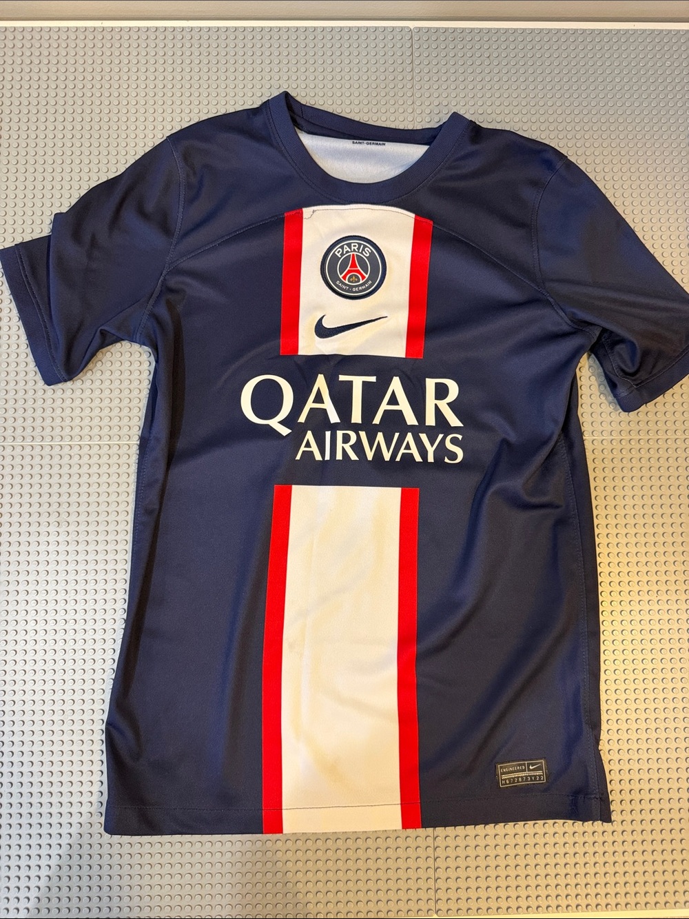 Nike Navy, White & Red PSG Soccer Jersey